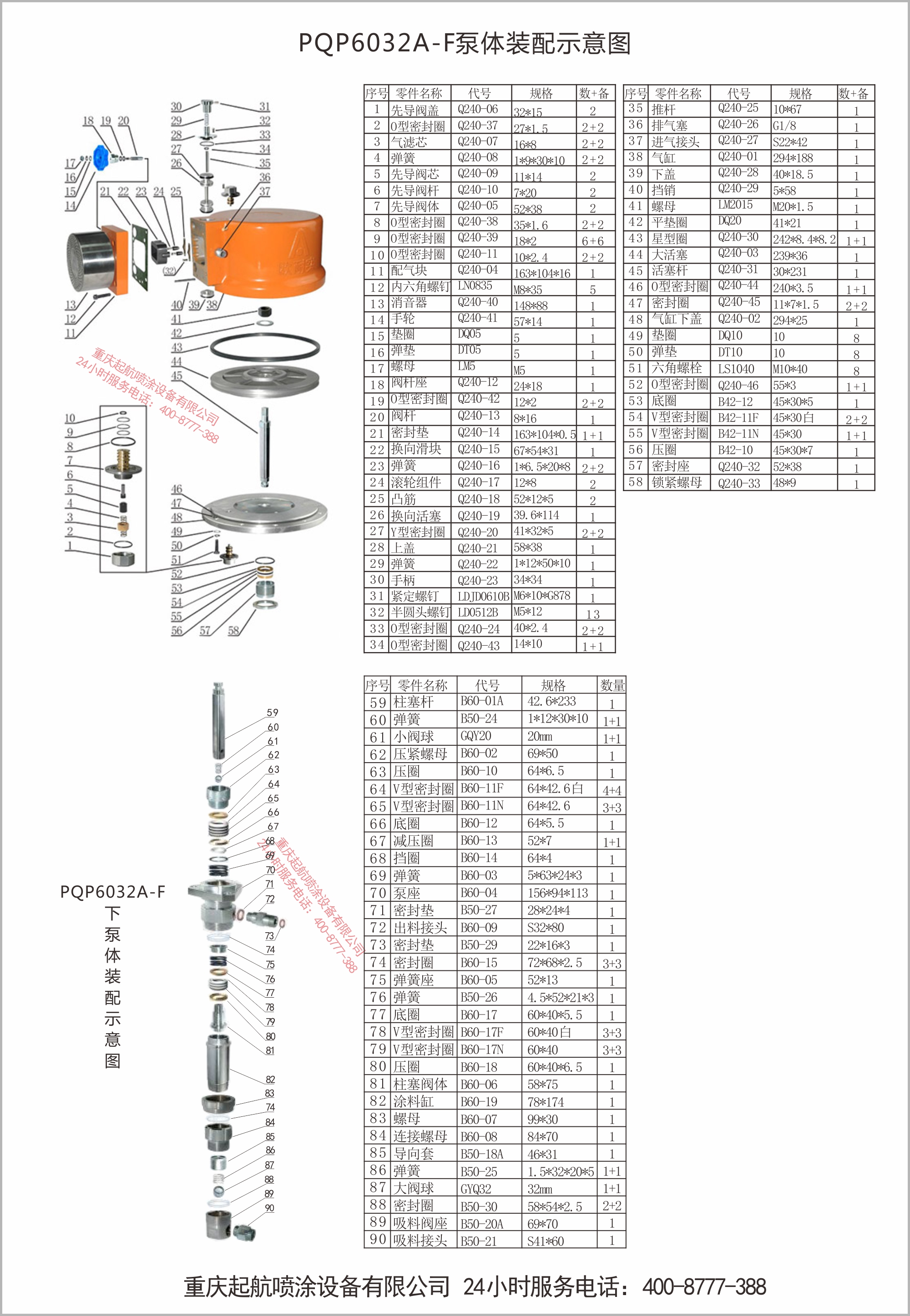 PQP6032A-F气动喷涂机装配图